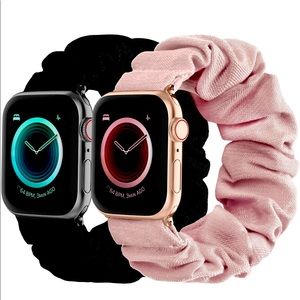 2 Apple Watch Bands (Scrunchies Style)